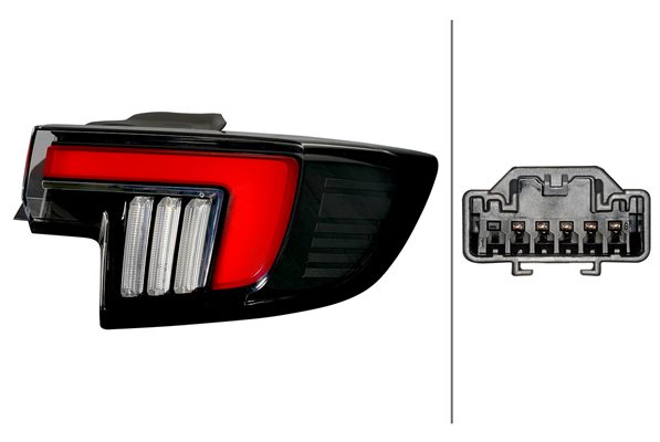Lampa zespolonych świateł tylnych do Opla, 2SK 014 994-121, HELLA w ofercie sklepu e-autoparts.pl 